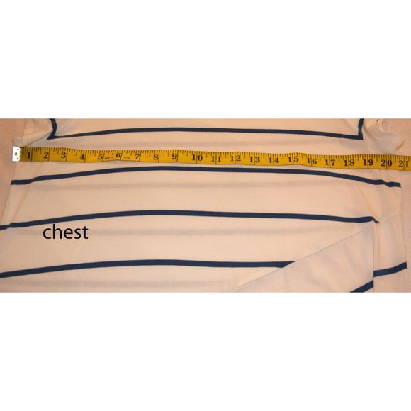 Chicos white/blue striped top size 2 (12/14) - Picture 4 of 8